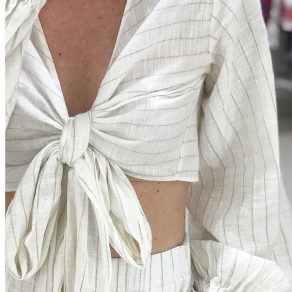 Zoya Designer Apparel Wrap Crop Top